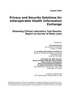 Privacy and Security Solutions for Interoperable Health Information Exchange