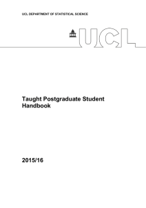 Taught Postgraduate Student Handbook 2015/16