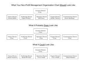 What Your Non-Profit Management Organization Chart Should Look Like: