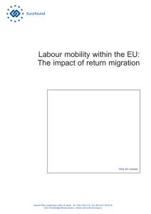 Labour mobility within the EU: The impact of return migration