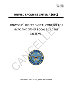 CANCELLED UNIFIED FACILITIES CRITERIA (UFC) LONWORKS DIRECT DIGITAL CONTROL FOR