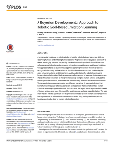 A Bayesian Developmental Approach to Robotic Goal-Based Imitation Learning