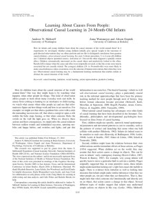 Learning About Causes From People: Observational Causal Learning in 24-Month-Old Infants