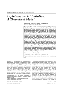 Explaining Facial Imitation: A Theoretical Model