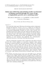 Infant gaze following and pointing predict accelerated