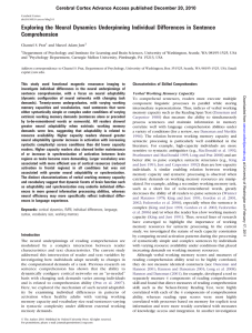 Exploring the Neural Dynamics Underpinning Individual Differences in Sentence Comprehension