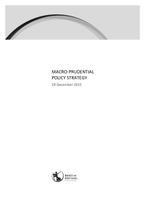 MACRO-PRUDENTIAL POLICY STRATEGY 29 December 2015
