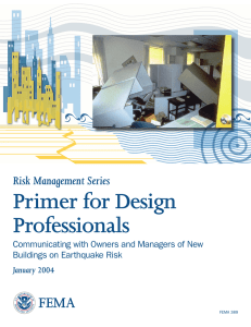 Primer for Design Professionals FEMA Risk Management Series