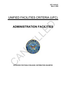 CANCELLED  UNIFIED FACILITIES CRITERIA (UFC) ADMINISTRATION FACILITIES