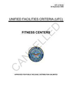 CANCELLED  UNIFIED FACILITIES CRITERIA (UFC) FITNESS CENTERS