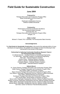 Field Guide for Sustainable Construction June 2004