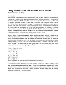 Using Markov Chain to Compose Music Pieces 