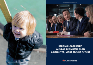 THE CONSERVATIVE PARTY MANIFESTO 2015 THE CONSERVATIVE PARTY MANIFESTO 201 5