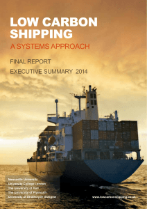 LOW CARBON SHIPPING A systems ApproAch Final RepoRt