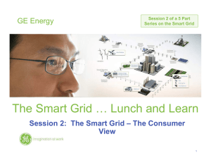 The Smart Grid … Lunch and Learn GE Energy View