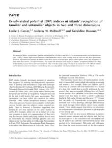 PAPER Event-related potential (ERP) indices of infants’ recognition of
