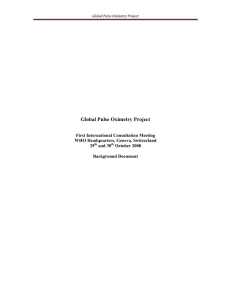 Global Pulse Oximetry Project