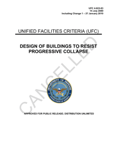 CANCELLED  UNIFIED FACILITIES CRITERIA (UFC) DESIGN OF BUILDINGS TO RESIST