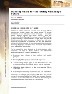 Building Scale for the Utility Company's Future