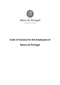 Code of Conduct for the Employees of Banco de Portugal   