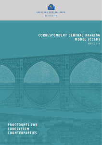 CORRESPONDENT CENTRAL BANKING MODEL (CCBM) PROCEDURES FOR EUROSySTEM