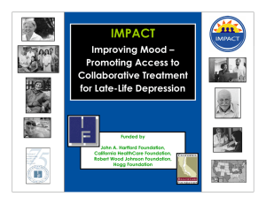 IMPACT Improving Mood – Promoting Access to Collaborative Treatment