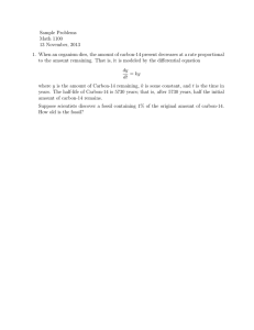Sample Problems Math 1100 13 November, 2013