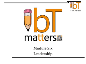 Module Six Leadership