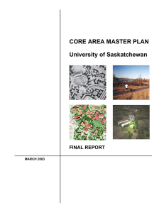 CORE AREA MASTER PLAN University of Saskatchewan FINAL REPORT