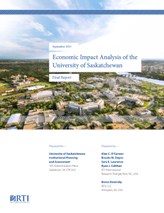 Economic Impact Analysis of the University of Saskatchewan Final Report