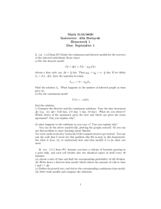 Math 5110/6830 Instructor: Alla Borisyuk Homework 1 Due: September 1