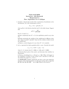 Math 5110/6830 Instructor: Alla Borisyuk Homework 3.1 Due: September 15 at 12:25pm