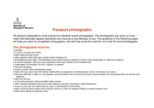 Passport photographs