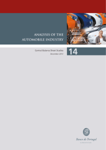 14 ANALYSIS OF THE AUTOMOBILE INDUSTRY December 2013