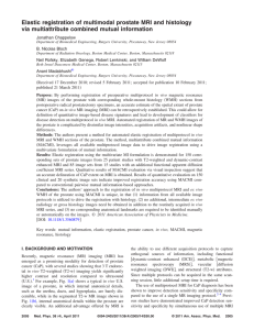 Elastic registration of multimodal prostate MRI and histology