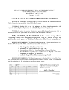 ST. LAWRENCE COUNTY INDUSTRIAL DEVELOPMENT AGENCY CIVIC DEVELOPMENT CORPORATION Resolution No. CDC-11-02-03