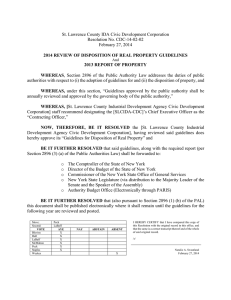 St. Lawrence County IDA Civic Development Corporation Resolution No. CDC-14-02-02