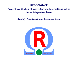 Ω RESONANCE Project for Studies of Wave-Particle Interactions in the Inner Magnetosphere