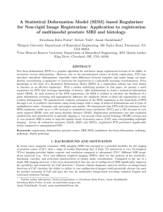 A Statistical Deformation Model (SDM) based Regularizer
