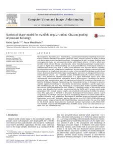 Statistical shape model for manifold regularization: Gleason grading of prostate histology ,