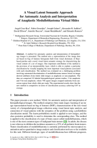 A Visual Latent Semantic Approach for Automatic Analysis and Interpretation