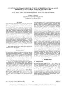 AN INTEGRATED FRAMEWORK FOR ANALYZING THREE-DIMENSIONAL SHAPE DIFFERENCES: EVALUATING PROSTATE MORPHOMETRY