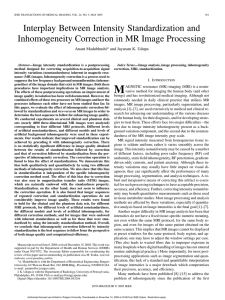 Interplay Between Intensity Standardization and Inhomogeneity Correction in MR Image Processing