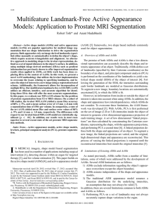 Multifeature Landmark-Free Active Appearance Models: Application to Prostate MRI Segmentation