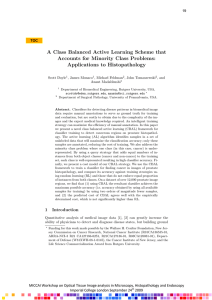 A Class Balanced Active Learning Scheme that Applications to Histopathology