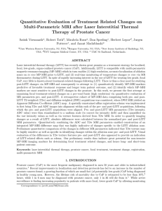 Quantitative Evaluation of Treatment Related Changes on