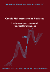 Credit Risk Assessment Revisited Methodological Issues and Practical Implications 2007