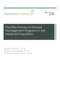 24 The Effectiveness of Disease Management Programs in the Medicaid Population