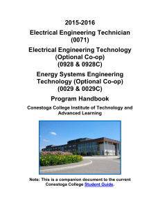 2015-2016 Electrical Engineering Technician (0071) Electrical Engineering Technology