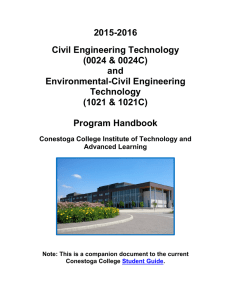 2015-2016 Civil Engineering Technology (0024 &amp; 0024C) and